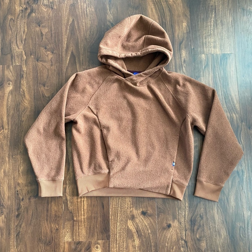 Kit and Ace Hygge Pullover Fleece Hoodie 
Heather Cinnamon 
Size XS
